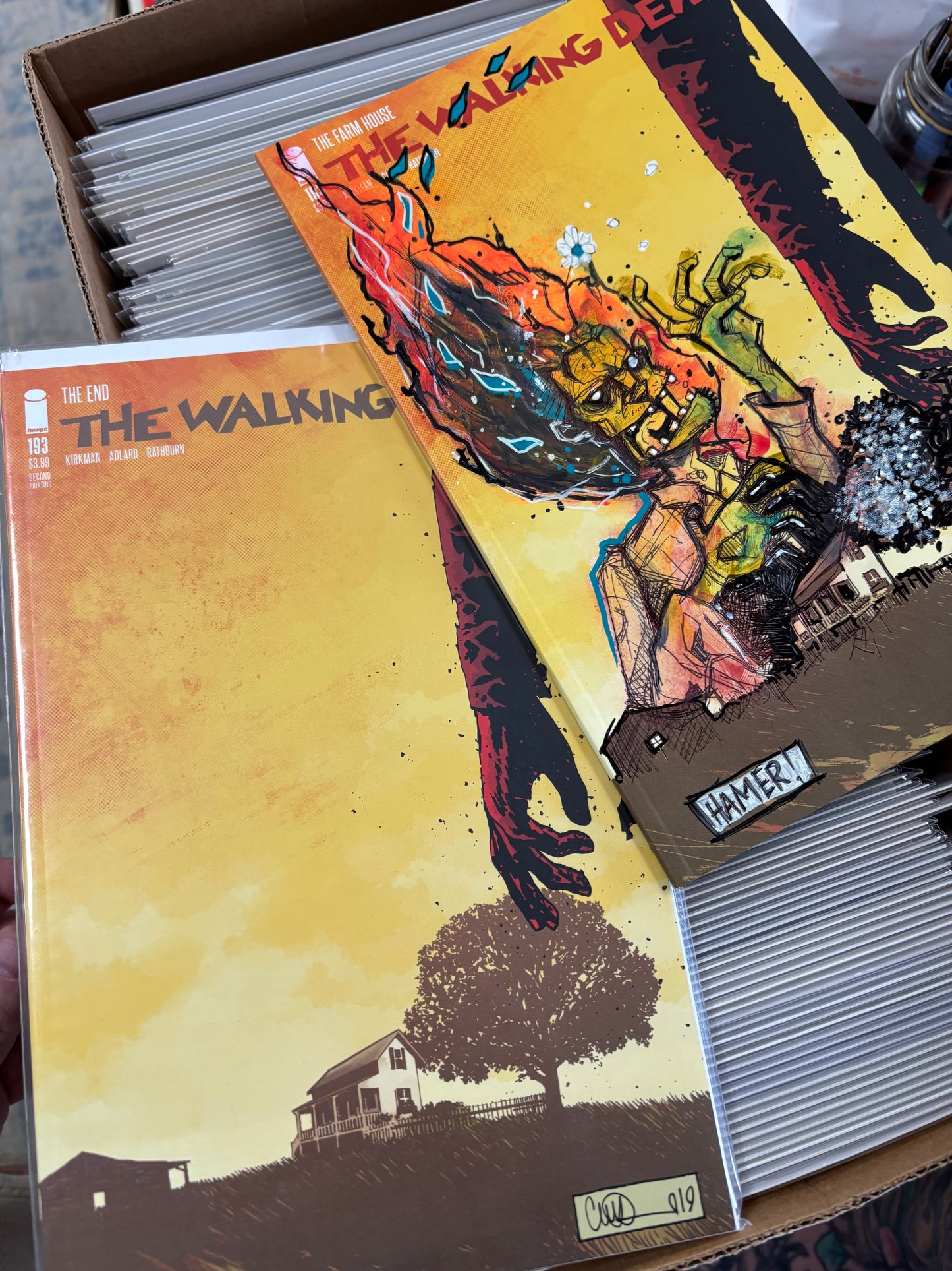 Remarked final issue of the Walking Dead comic series
