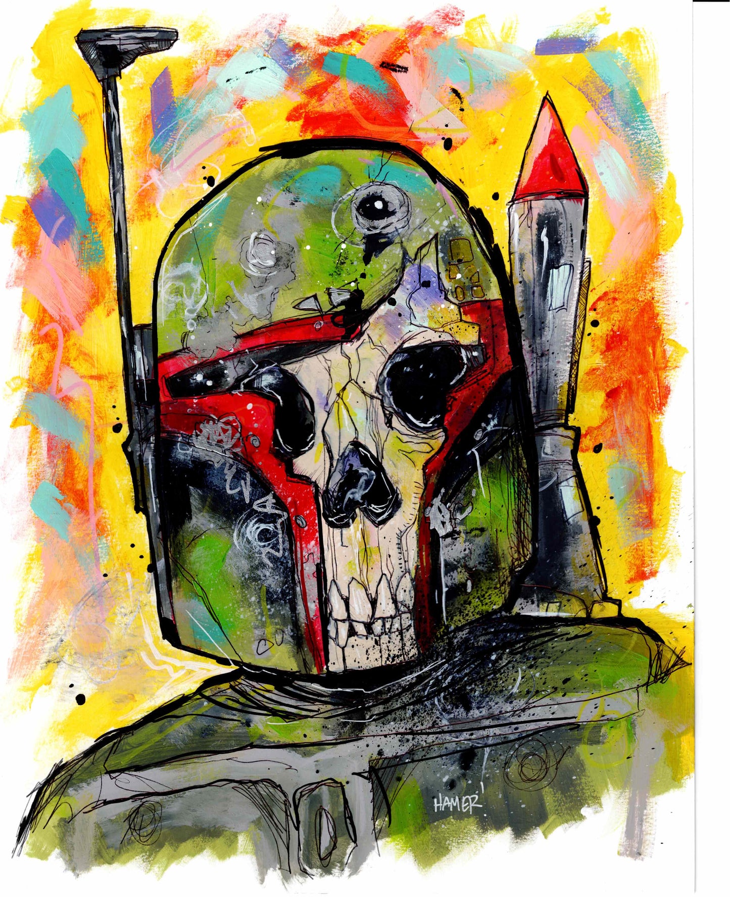 Where? Where is he? 11x17 signed print