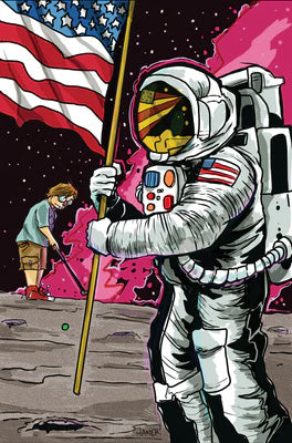 Space Cadet variant comic cover by Chris Hamer / Urbnpop